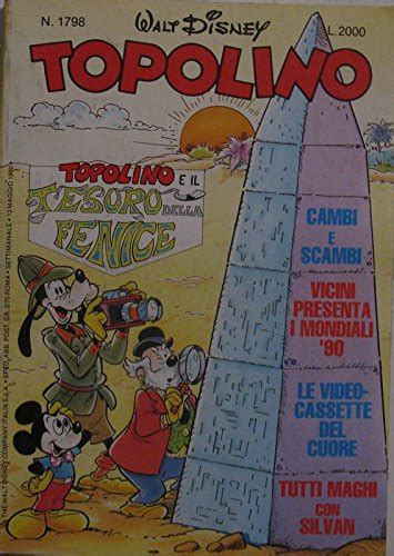 Amazon Co Jp Topolino Topolino E Il Tesoro Della Fenice N1798 Del