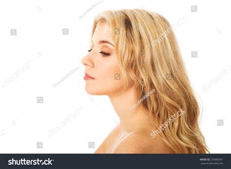 Portrait Nude Woman Closed Eyes Shutterstock