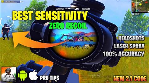 NEW BEST SENSITIVITY SETTING IN 2022 BGMI PUBG NO RECOIL SENSITIVITY