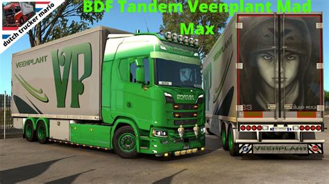 Dutch Trucker Mario Ets 2 Scania S V8 Next Gen Open Pipe BDF Tandem