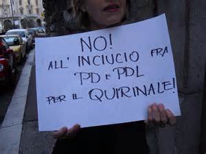 No Allaccordo Pd Pdl Per Il Quirinale Sentieri E Pensieri