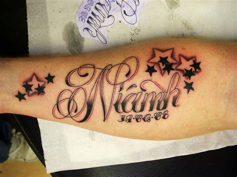 Tattoo Art Typical Name Tattoo Ideas Tattoos With Kids Names Baby