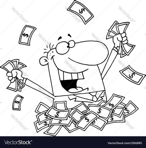 Rich man cartoon Royalty Free Vector Image - VectorStock