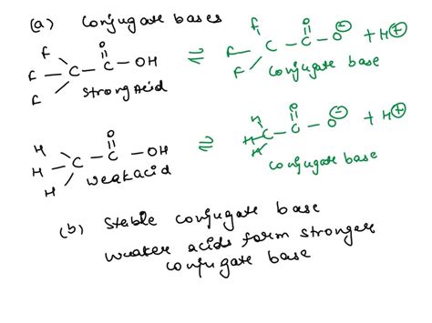 Solved Draw The Conjugate Bases Of The Following Acids Determine