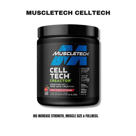 Muscletech Celltech Creactor Creatine Hcl Free Acid Creatine