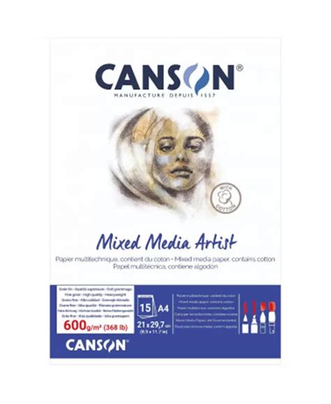 Művészellátó termékek, CANSON MIX MEDIA Essentia fehér enyhé