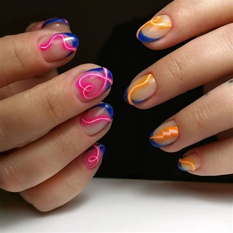 Striking Summer Neon Nail Designs In