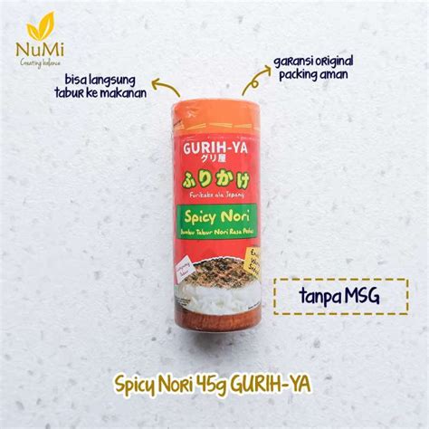 Jual Gurih Ya Furikake Ala Jepang Spicy Nori Bumbu Tabur Rasa Pedas