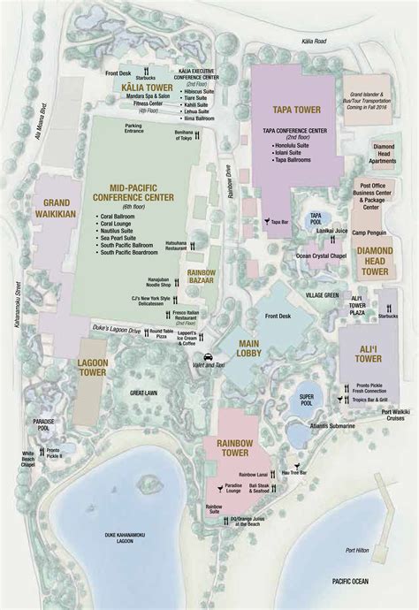 Hilton Hawaiian Village Map Pdf - Beulah Sallyann