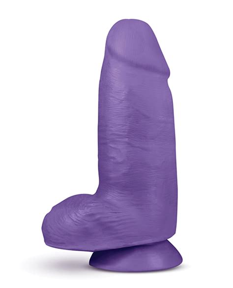 Bold Chub Dildo Au Naturel In W Balls Purple Blush Satisfaction