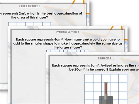 Year Maths Area Of Irregular Shapes Lesson Autumn Block By