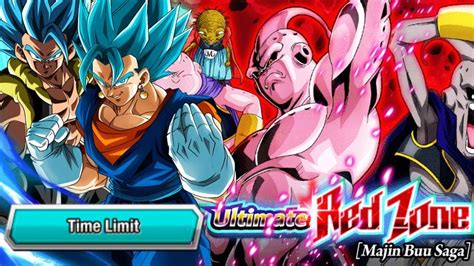 New Ultimate Red Zone Majin Buu Saga Stage 2 Time Limit Vs Super Buu Dragon Ball Z Dokkan