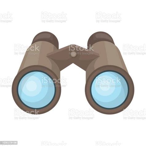 Binoculars For Observationafrican Safari Single Icon In Cartoon Style Vector Symbol Stock