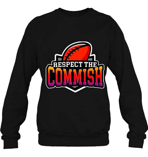 Respect The Commish Funny Fantasy Football Commissioner Premium T Shirt Teeherivar