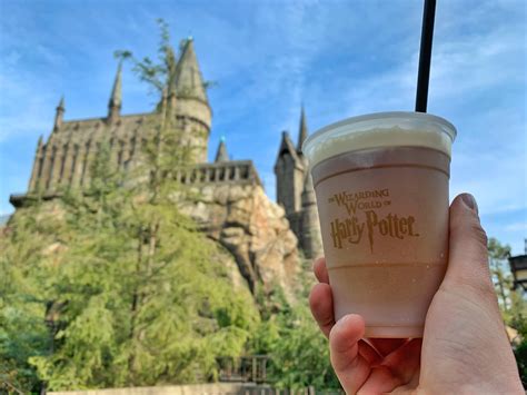 Enjoying a frozen Butterbeer on a beautiful day. : r/universalstudios