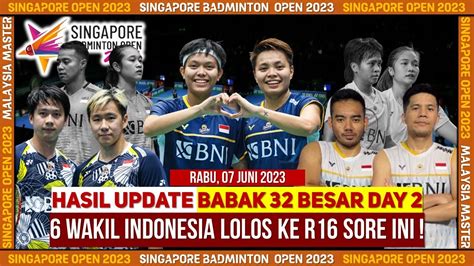 PRAYER SUSUL MINIONS Hasil Singapore Open 2023 Hari Ini Babak 32