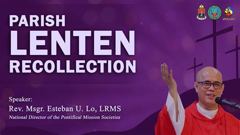 March Parish Lenten Recollection Youtube