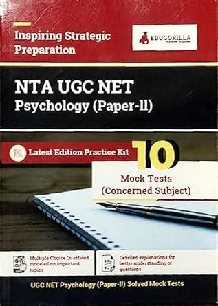 Nta Ugc Net Jrf Psychology Book Concerned Subject Paper Ii English