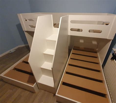 M Shape Triple Bunk Funky Bunk Beds