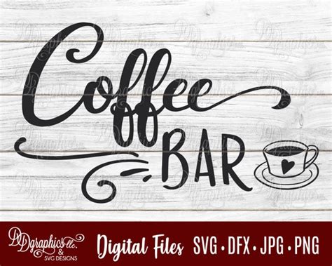 Free Coffee Bar Svg 664 SVG PNG EPS DXF File