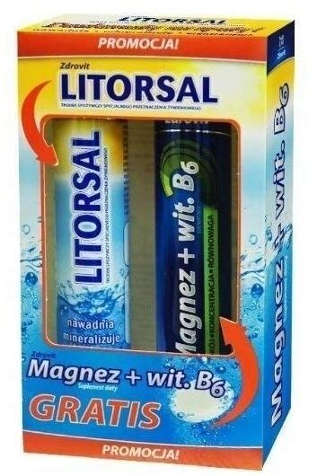 Zdrovit Litorsal 24 Tabletki Magnez Z Wit B6 24 Tabl Mus Cena