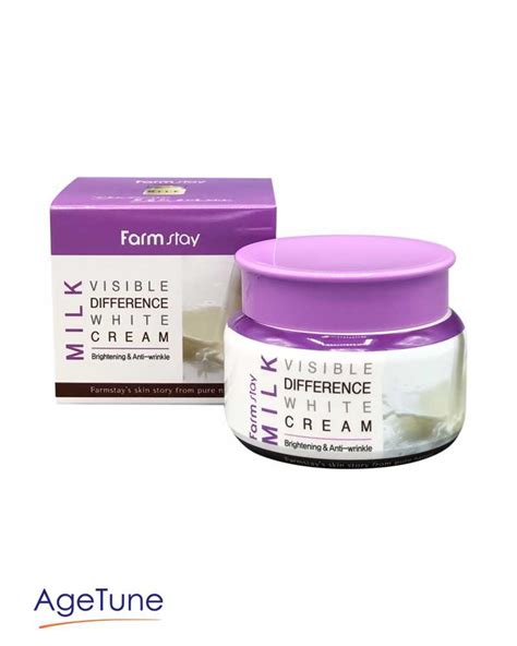 FARM STAY Milk Visible Difference White Cream (100 Gm) - Age Tune