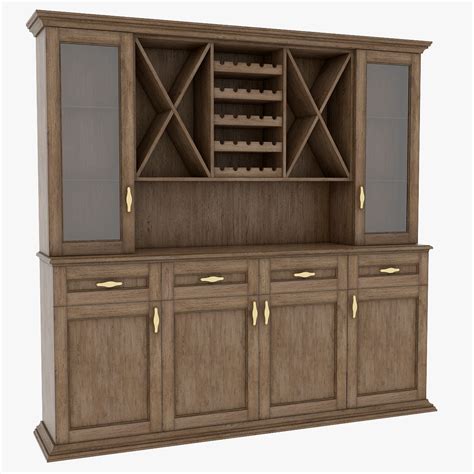 Wine Cabinet V4 Free 3d Model Obj Stl Free3d