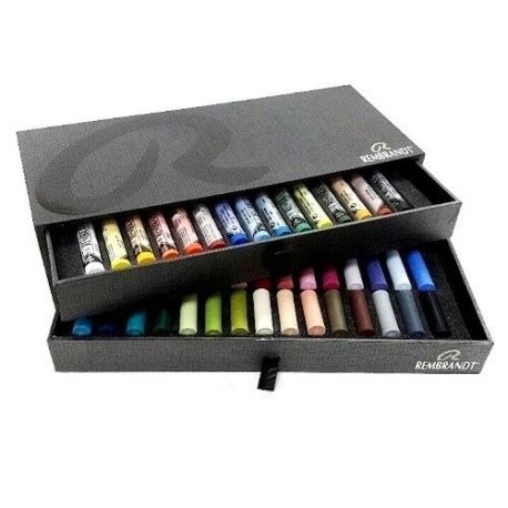 Caja Luxe Pasteles Rembrandt Colores Artesan As Montejo