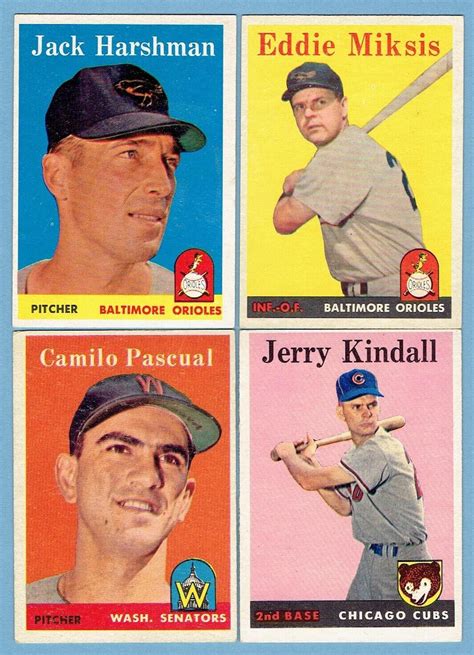 Topps Vintage Lot Of Nm Ex Mt No Creases Clean Backs Pascual