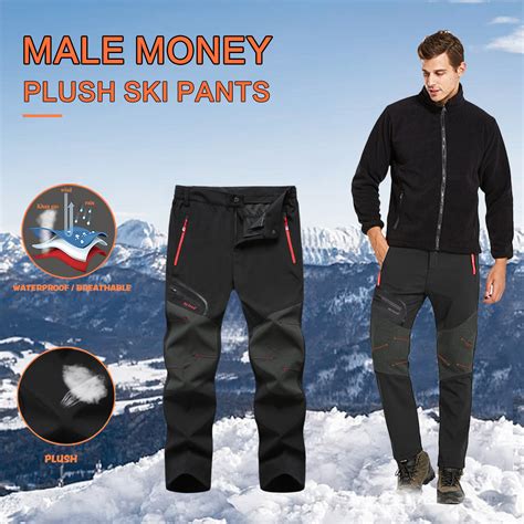 Aimik George Mens Winter Waterproof Tactical Pantssoftshell Fleece