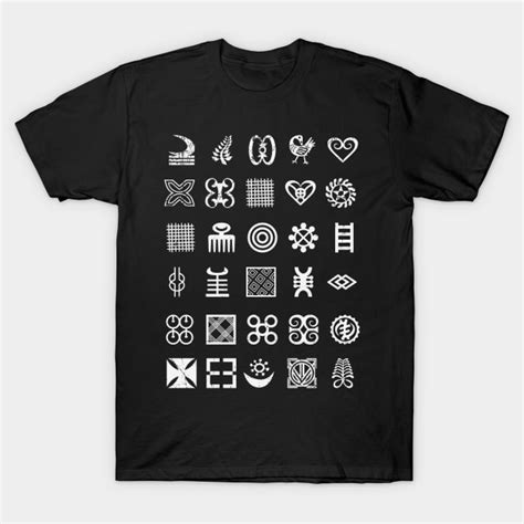 Africa Sankofa Adinkra Symbol Collection Part 2 Sankofa African Adinkra Symbols T Shirt