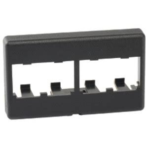 Panduit CFFP4BL Mini Modular Furniture Faceplate 4 Port Black