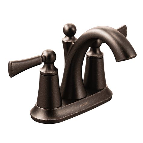 Moen Wynford 2 Handle 4 Inch Centerset Bathroom Sink Faucettap In Oil Rubbed Bronze Drai