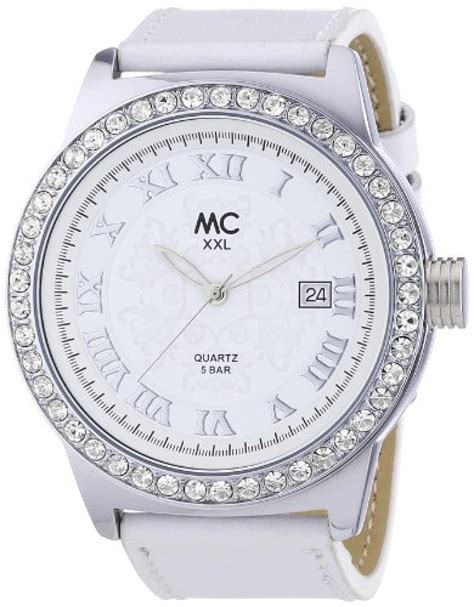 Mc Timetrend Damen Armbanduhr Xxl Analog Quarz Leder B Imb It