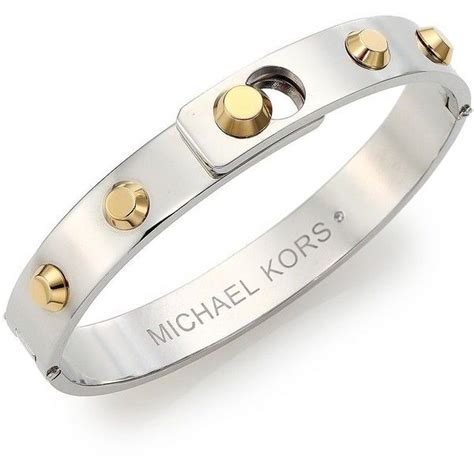 Michael Kors Cityscape Astor Studded Bangle Bracelet Two Tone Pandora