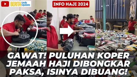 Viral Gawat Koper Jemaah Haji Dibongkar Paksa Petugas Bandara Isinya