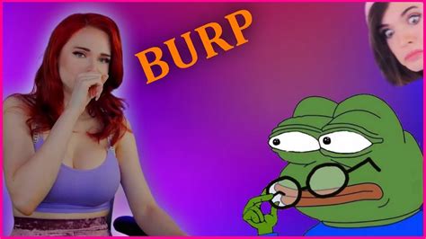 Amouranth Burping For Almost 2 Minutes Straight Compilation Youtube