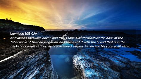 Leviticus Kjv Desktop Wallpaper And Moses Said Unto Aaron And To