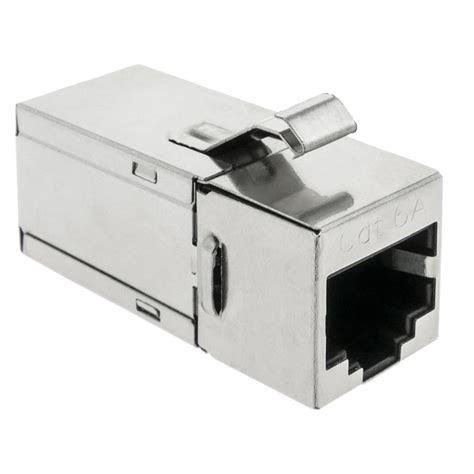 Conector Keystone RJ45 Hembra A RJ45 Hembra Cat 6A FTP Compacto