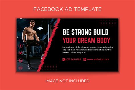 Gym Fitness Facebook Ads Banner Graphic By Ju Design · Creative Fabrica