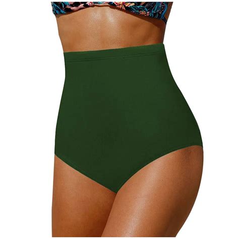 Towed Women Strappy Bikini Bottom Full Coverage Bathing Suit Bottoms High Cut Swimsuit Bottom