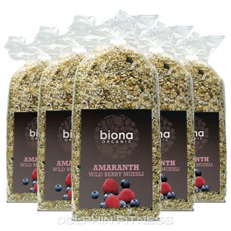 Biona Organic Amaranth Wild Berry Muesli 6 X 500g