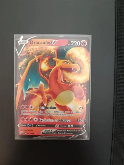 CARTE POKÉMON STARS Étincelantes Dracaufeu V 017 172 EB09 Ultra Rare