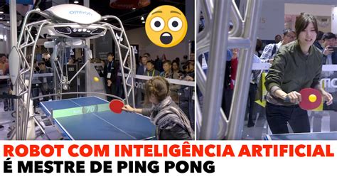 ROBOT Inteligência Artificial é Mestre de PING PONG Ainanas