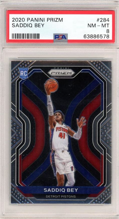 Mint Panini Prizm Saddiq Bey Rc Psa