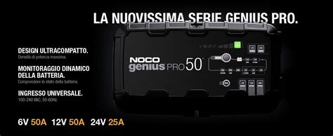 NOCO GENIUSPRO50 Caricabatterie Da 50A 6V 12V E 24V Mantenitore Di