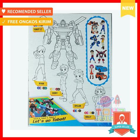 Jual Big Size Tobot Coloring Book Edition1 Original Korea Shopee