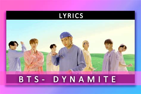 Download 29 Lyrics Bts 방탄소년단 dynamite Official Mv Bts 방탄소년단