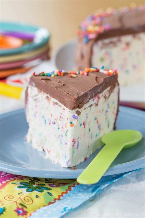 Funfetti Birthday Cake Ice Cream Cake Recipe Cupcakes Kale Chips