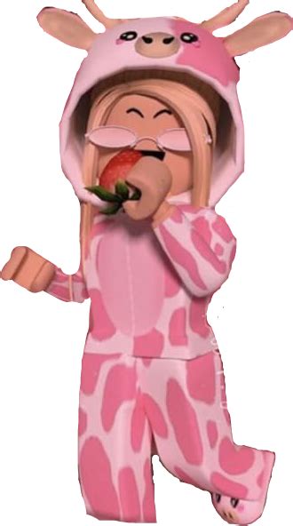 Cow Gfx Roblox Girl Pink 337370031127211 By S0xfii